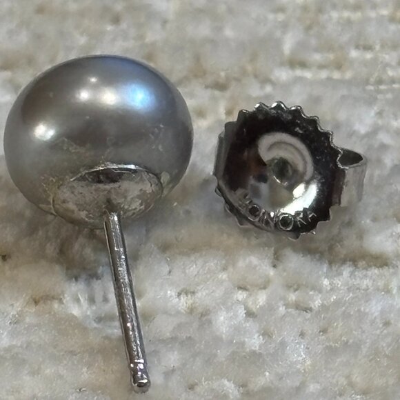 Honora Grey Pearl Earrings - Picture 5 of 13